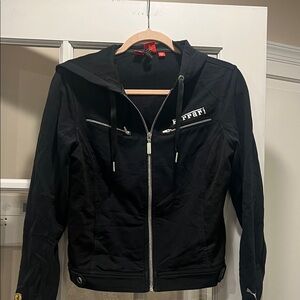 Ferrari Black Hooded Jacket